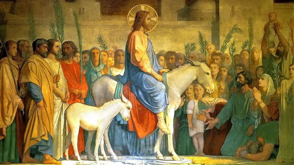 Christ Enters Jerusalem on a Donkey